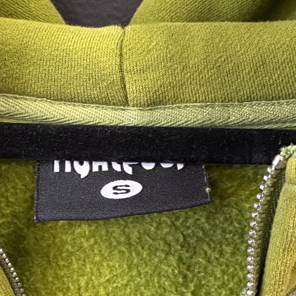 Green Graphic Zip-Up Hoodie Sweatshirt - Picture 2 of 3